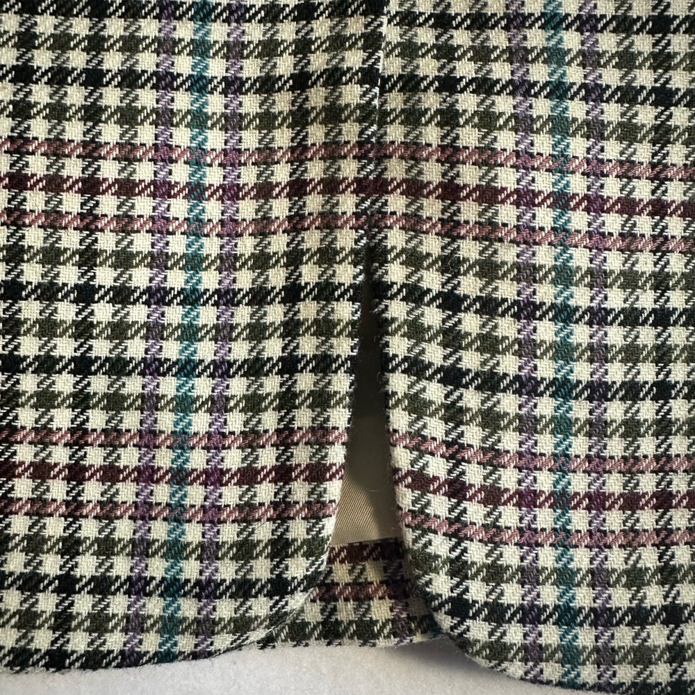Talbots Houndstooth Blazer Size 12 NWT Western Preppy Plaid Jacket Classic - Picture 2 of 9